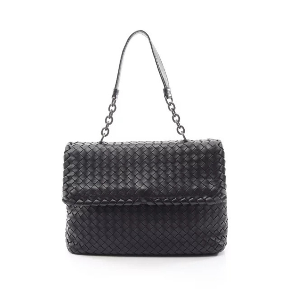Bottega Veneta Intrecciato Olympia Handbag Leather Black